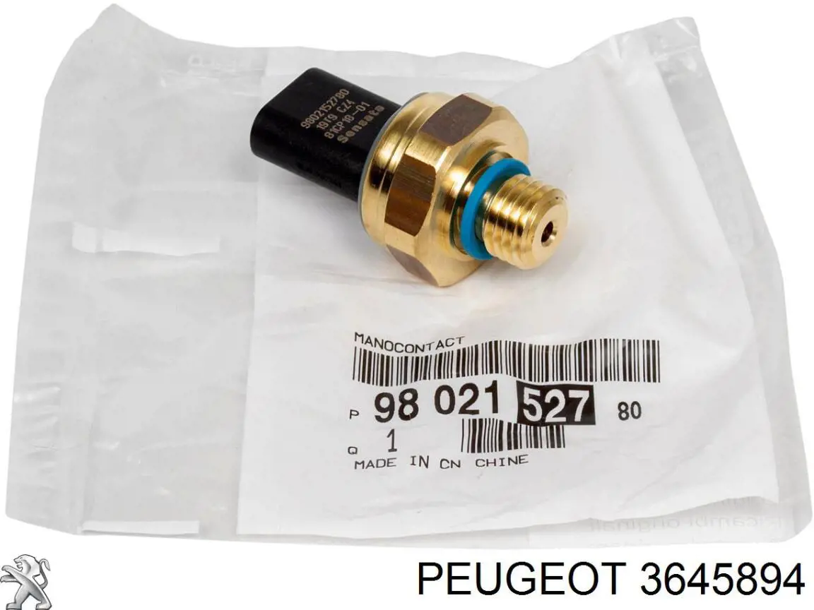 3645894 Peugeot/Citroen sensor de pressão de óleo