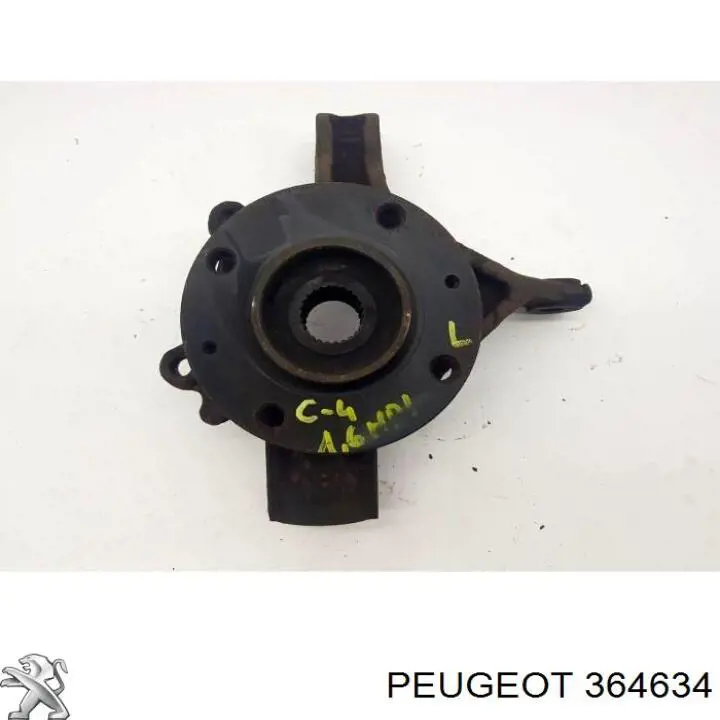 Цапфа передняя левая 364634 Peugeot/Citroen