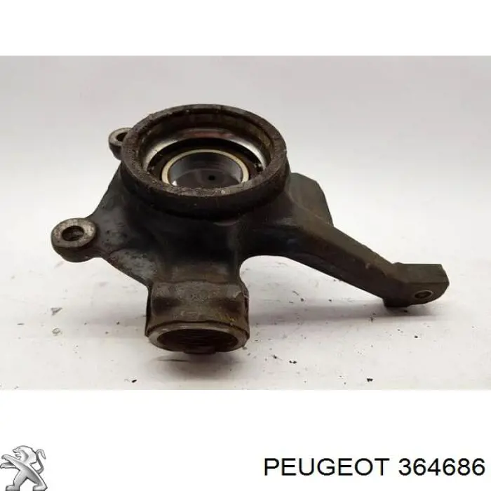 364686 Peugeot/Citroen Цапфа - поворотный кулак передний, левый