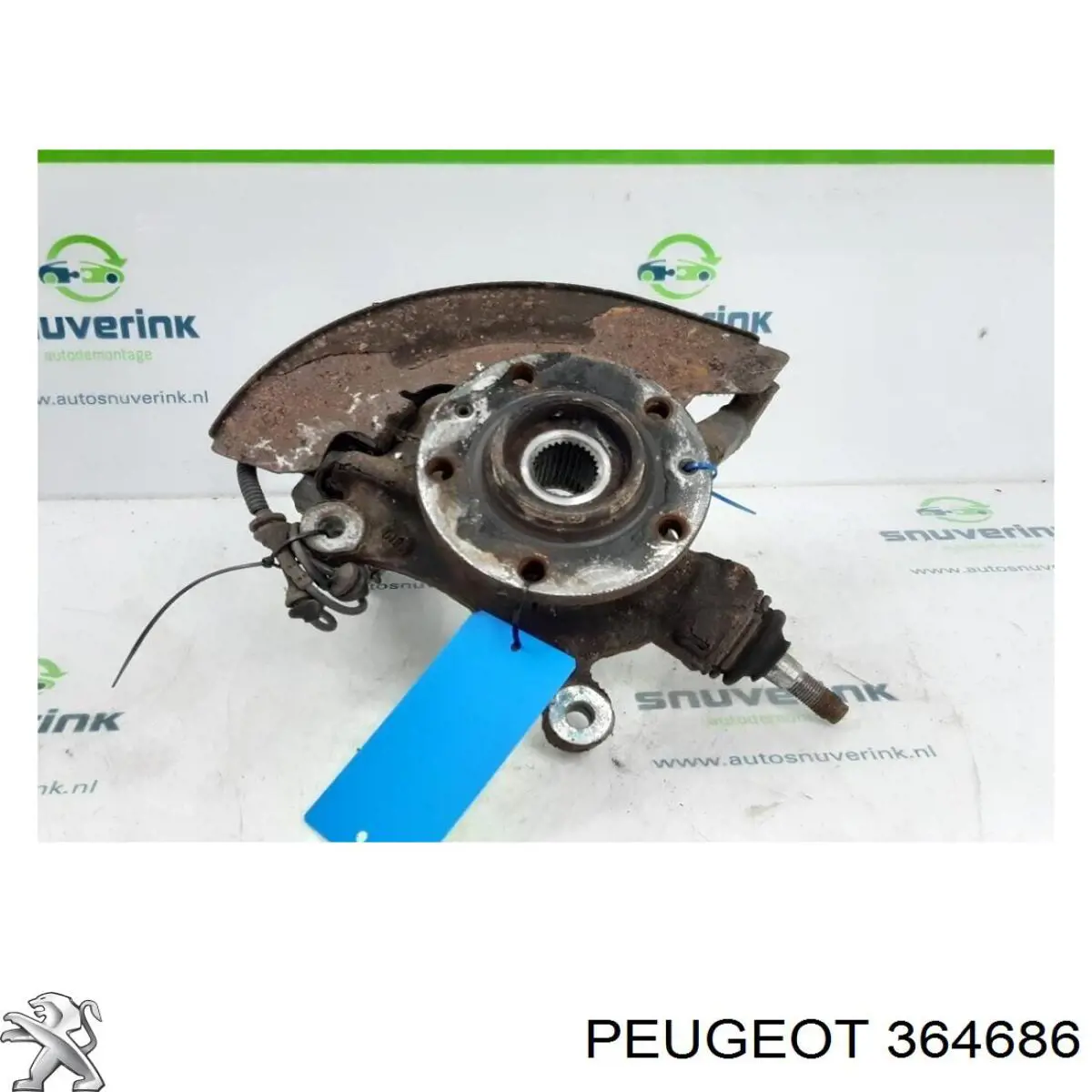 Цапфа (поворотный кулак) передний левый Peugeot/Citroen 364686 цена, от  USD