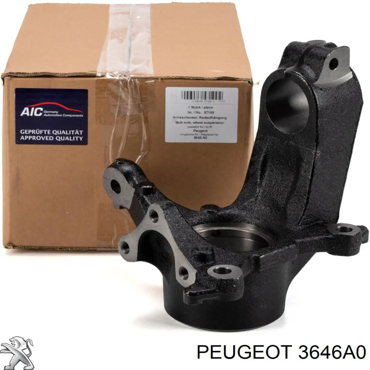 Купить 3646A0 Peugeot/Citroen Цапфа поворотная левая