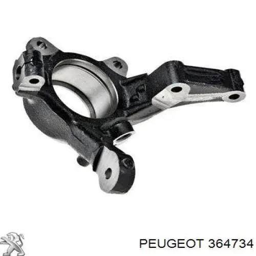 364734 Peugeot/Citroen Цапфа - поворотный кулак передний, правый