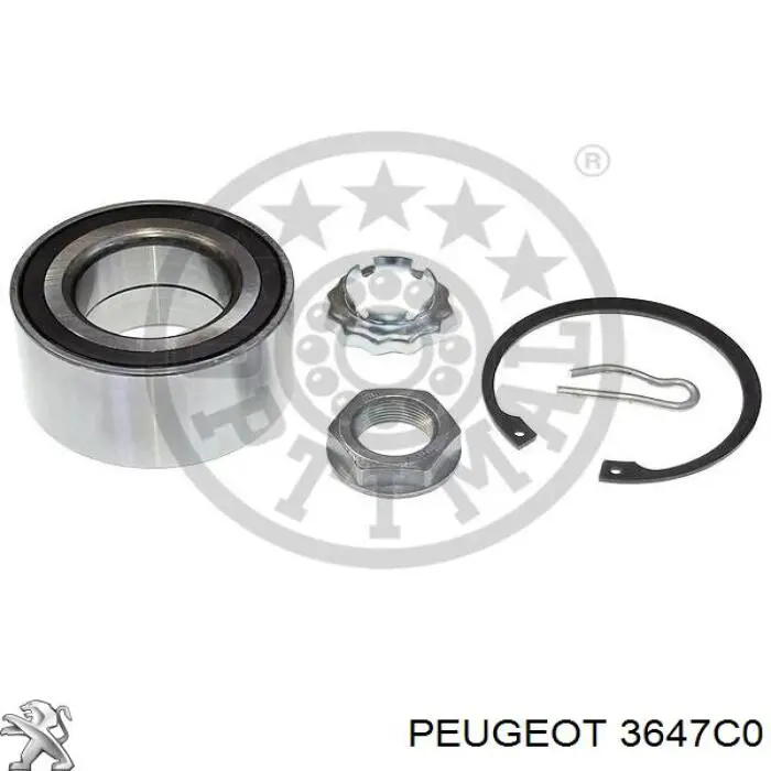 Купить 3647C0 Peugeot/Citroen Ось передняя и поворотные кулаки