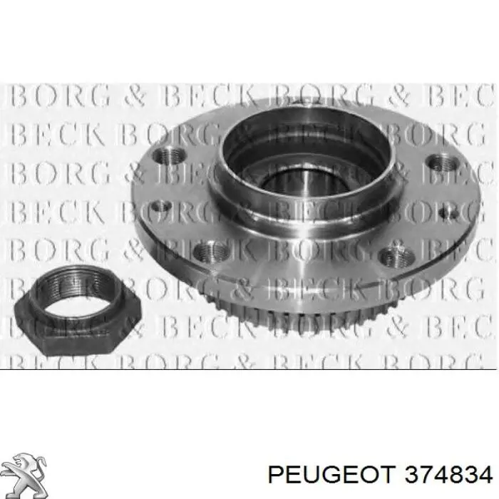 374834 Peugeot/Citroen ступица задняя