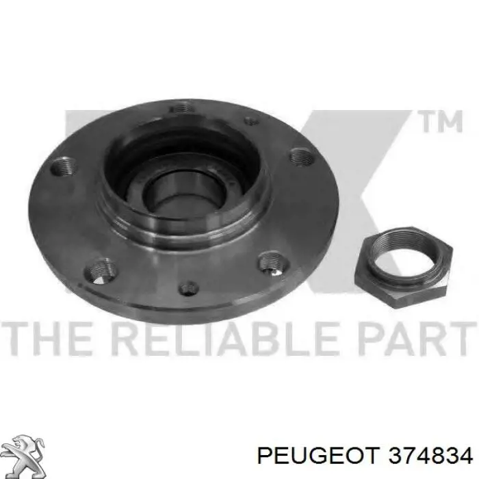 Купить 374834 Peugeot/Citroen Задняя шпиндель