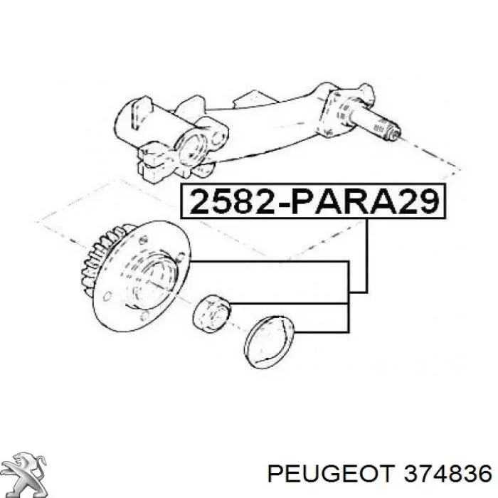 Ступицы задних колес Peugeot/Citroen 374836 цена, от 28.41 USD