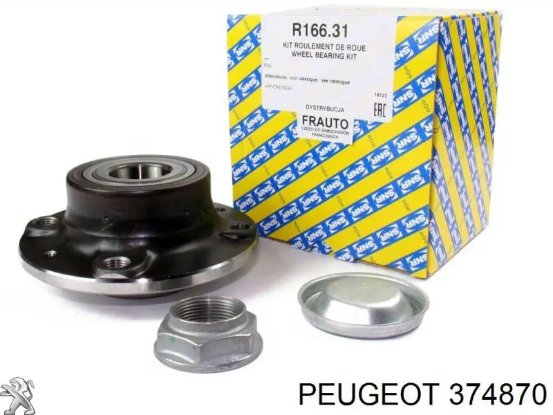 Купить 374870 Peugeot/Citroen Задняя шпиндель
