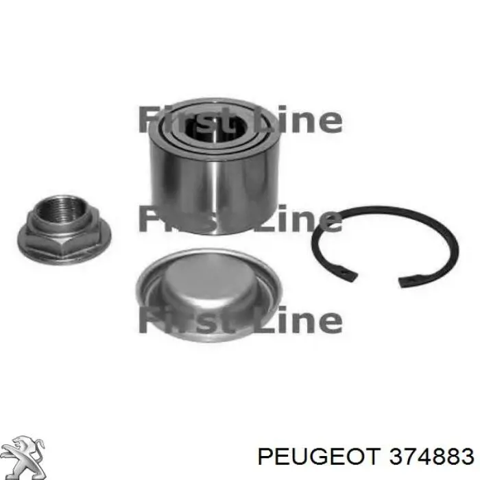 Подшипники задней ступицы Peugeot/Citroen 374883 цена, от 31.05 USD