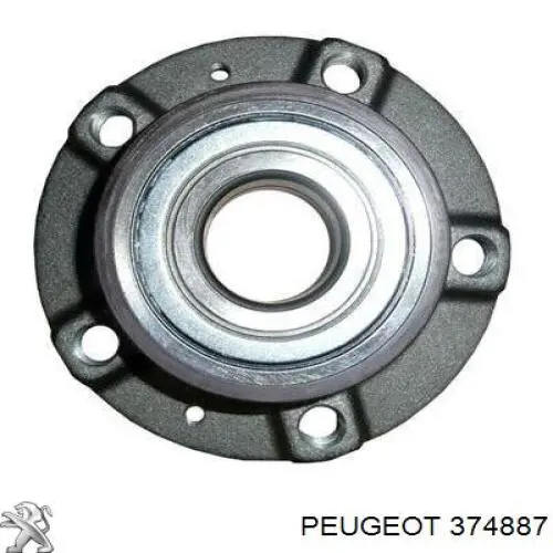 374887 Peugeot/Citroen cubo traseiro