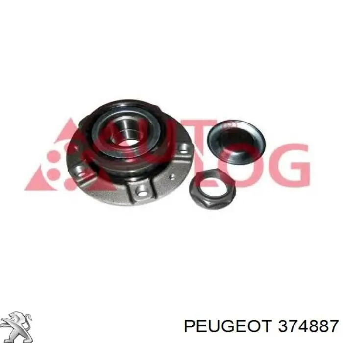 Ступица заднего колеса Peugeot/Citroen 374887