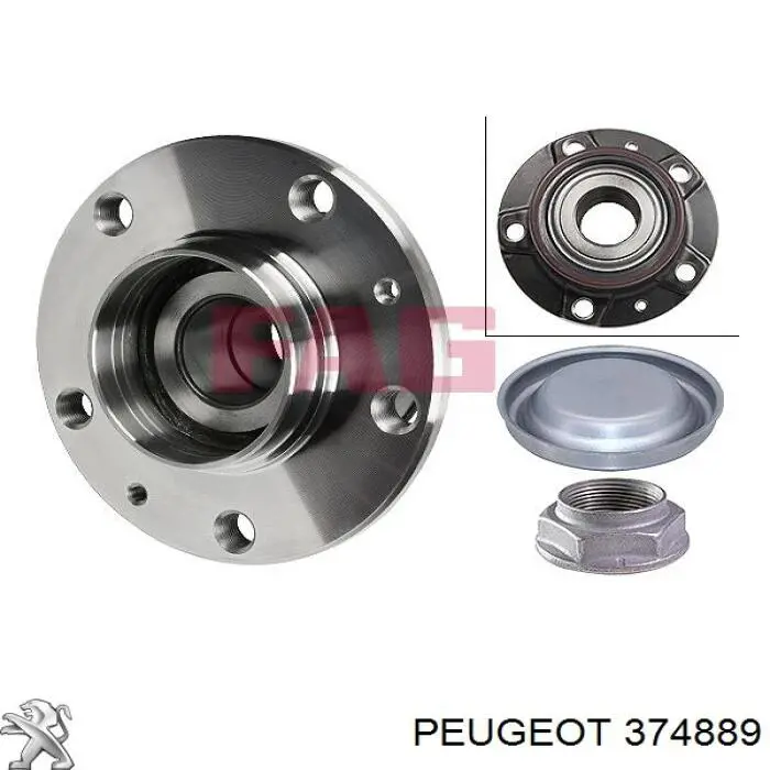 374889 Peugeot/Citroen Ступица задняя