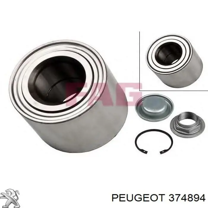 Cojinete de rueda trasero 374894 Peugeot/Citroen