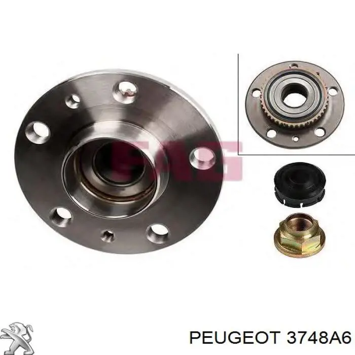 Купить 3748A6 Peugeot/Citroen Задняя шпиндель