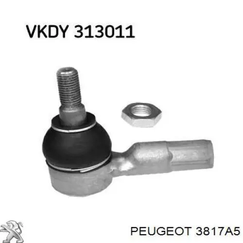 3817A5 Peugeot/Citroen ponta externa da barra de direção