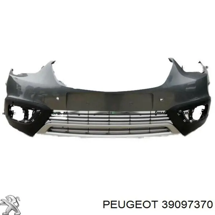 Pára-choque dianteiro, parte superior para Opel CROSSLAND (P17)