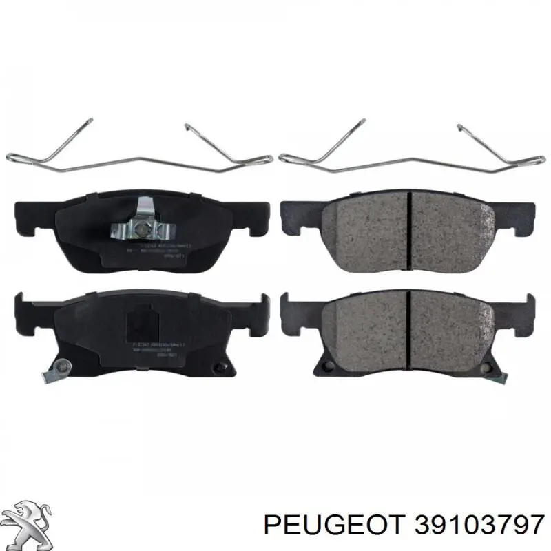 Передние тормозные колодки 39103797 Peugeot/Citroen