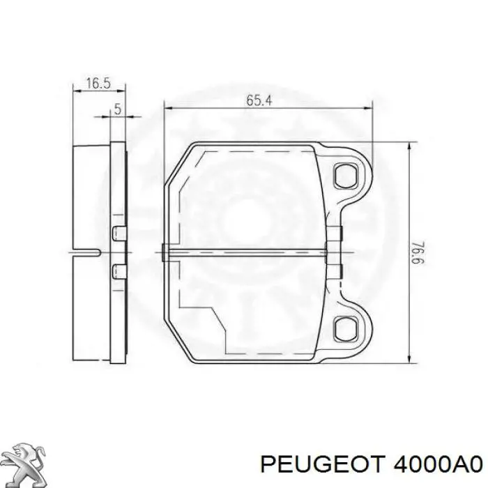 Рейка рулевая Peugeot/Citroen 4000A0