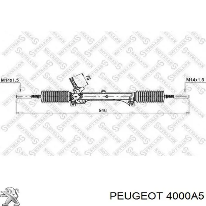 4000A5 Peugeot/Citroen Управление рулевое в сборе