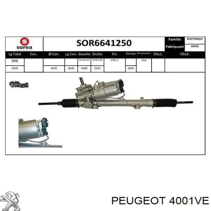  4001VE Peugeot/Citroen