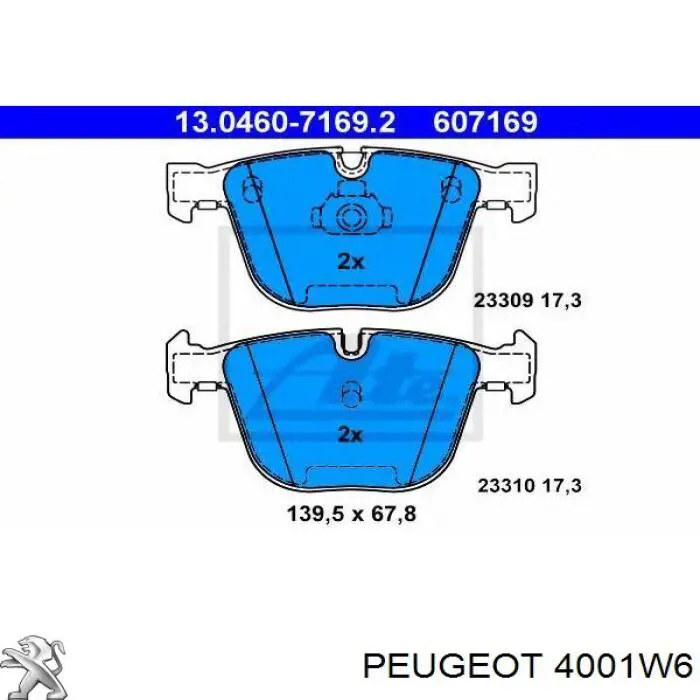 4001W6 Peugeot/Citroen 