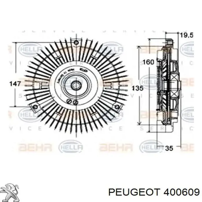 Купить 400609 Peugeot/Citroen Втулка вала рулевой рейки