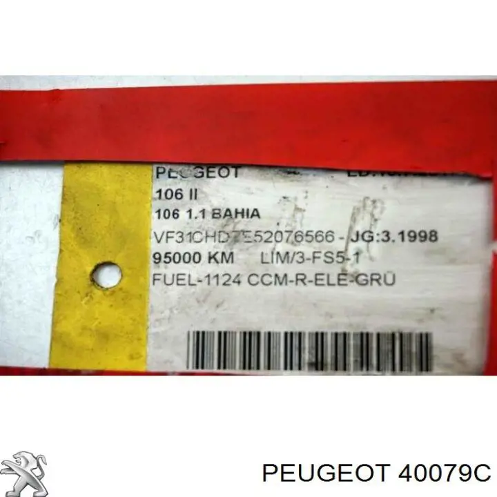 Bomba hidráulica de dirección 40079C Peugeot/Citroen
