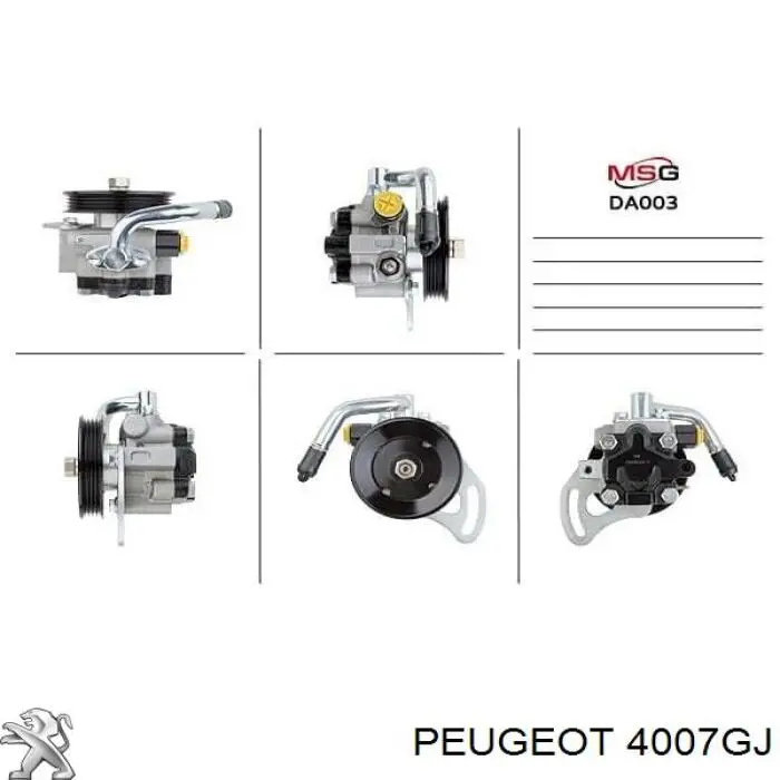 Насос ГУР 00004007QJ Peugeot/Citroen