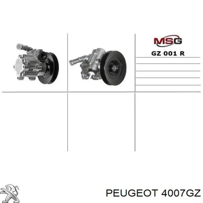 4007GZ Peugeot/Citroen 