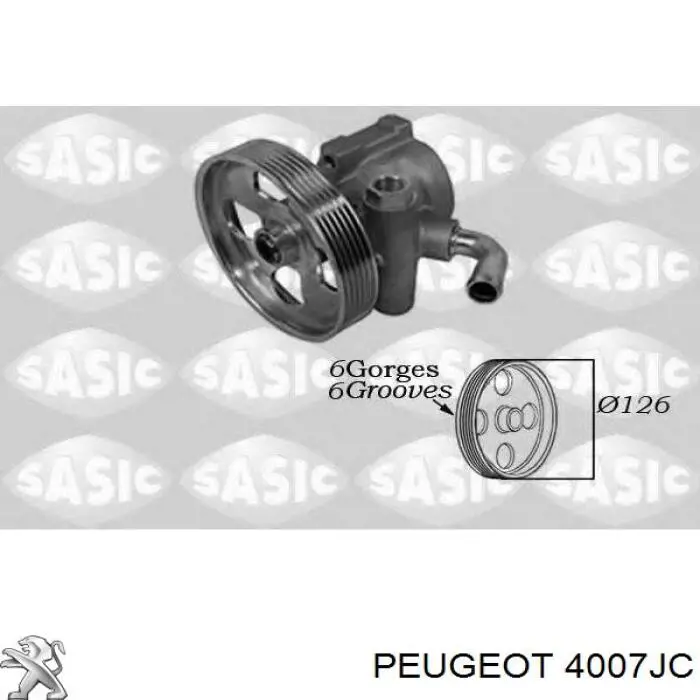 Насос ГУР 4007JC Peugeot/Citroen