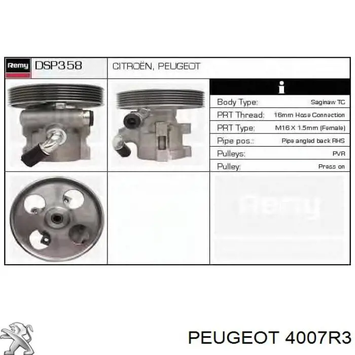  4007R3 Peugeot/Citroen