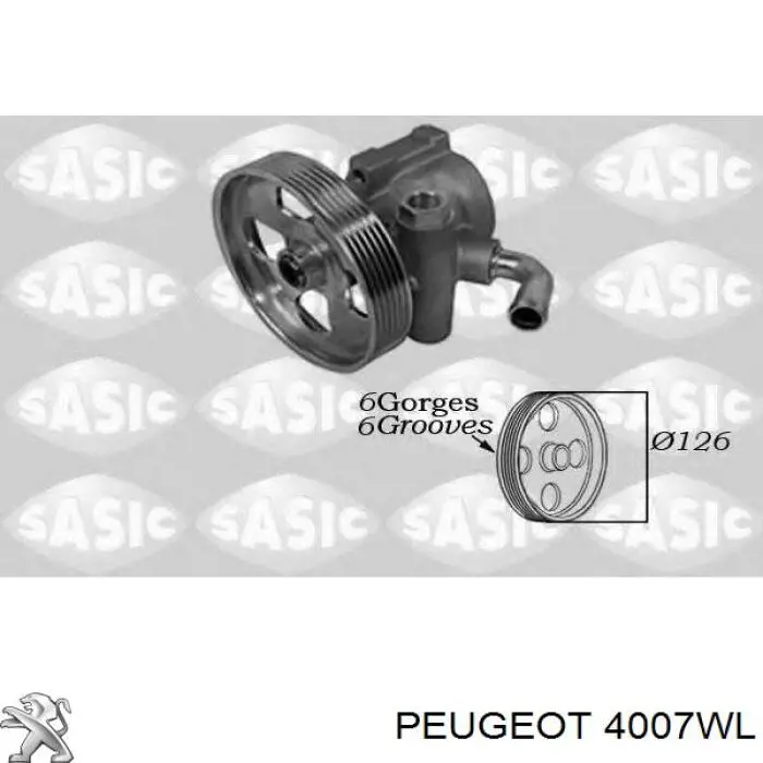 Насос ГУР 4007WL Peugeot/Citroen