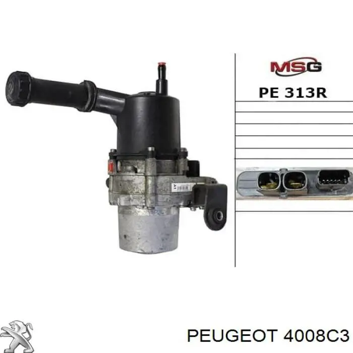 Bomba hidráulica de dirección 4008C3 Peugeot/Citroen