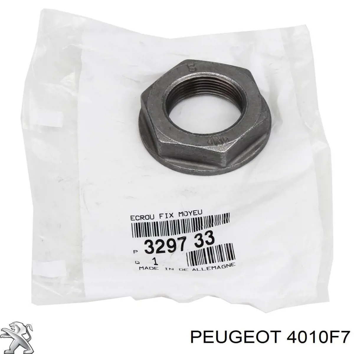 Болт (гайка) крепежа Peugeot/Citroen 4010F7 цена, от 1.71 USD