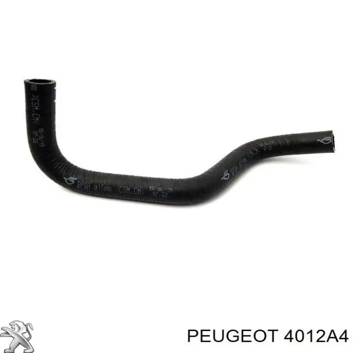 4012A4 Peugeot/Citroen шланг гур низкого давления, от бачка к насосу
