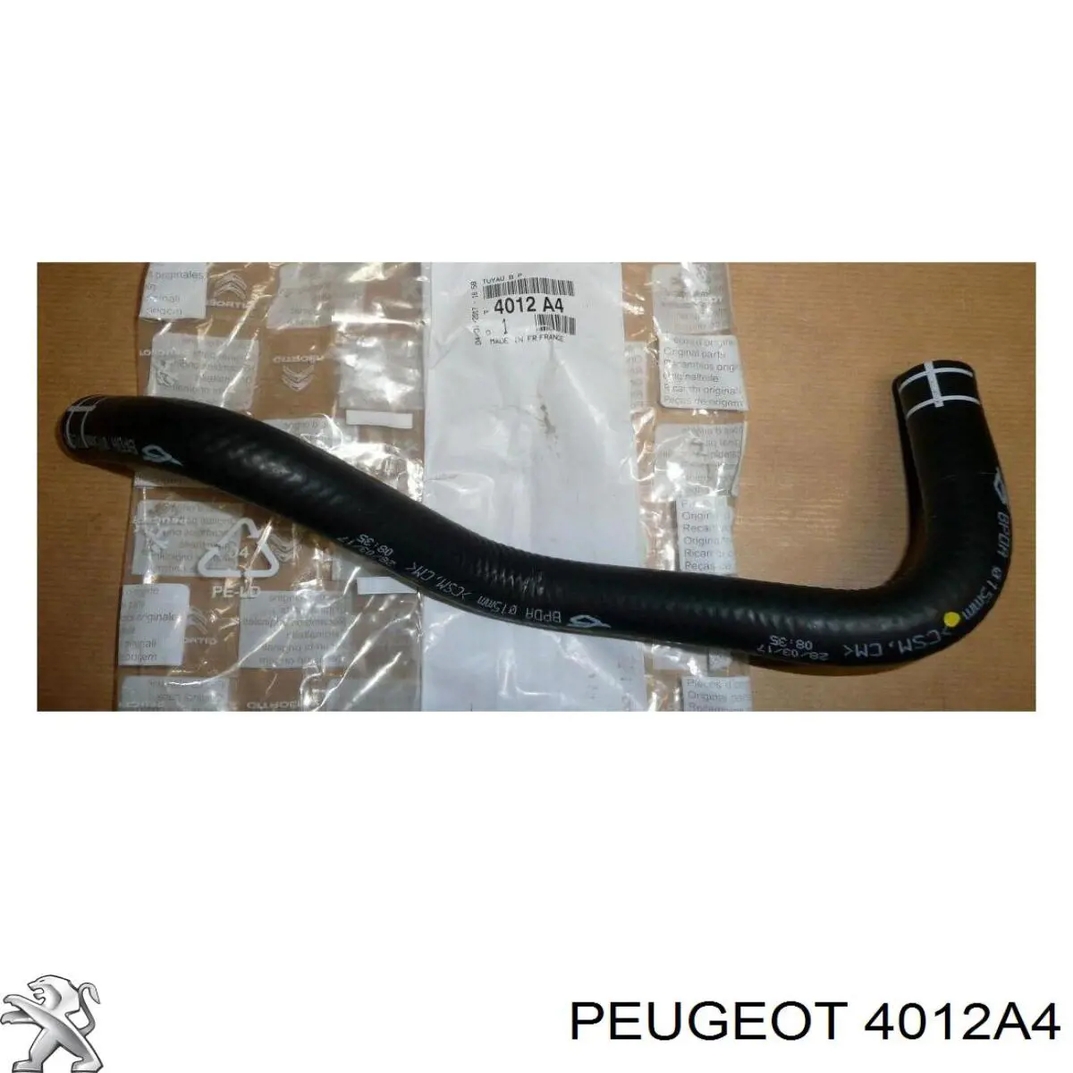 4012A4 PEUGEOT Manguera hidráulica, dirección,de depósito a bomba hidráulica original y equivalente