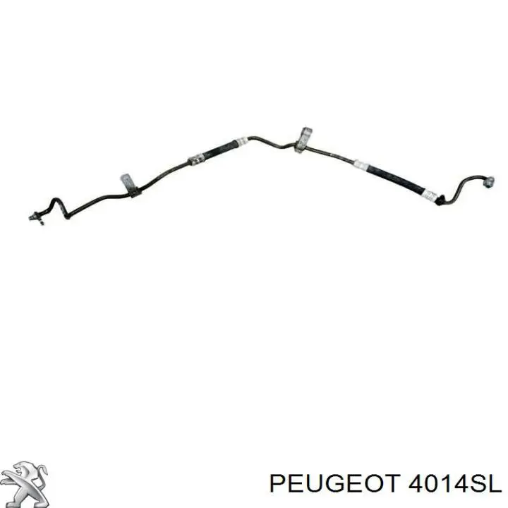 4014SL Peugeot/Citroen mangueira da direção hidrâulica assistida de pressão alta desde a bomba até a régua (do mecanismo)