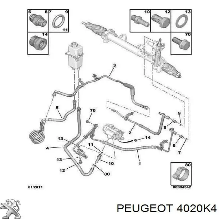 Peugeot/Citroen 00004020K4 цена, от 1.08 USD