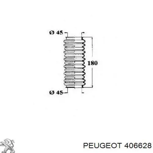 Пыльник рулевого механизма (рейки) правый Peugeot/Citroen 406628 цена, от 7.29 USD