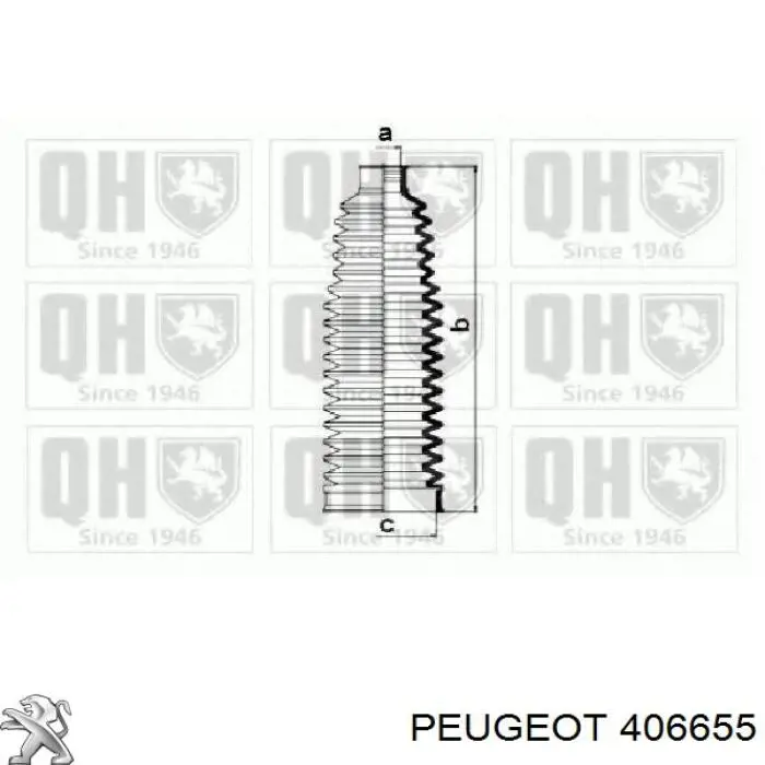 Пыльник рулевой рейки 406675 Peugeot/Citroen