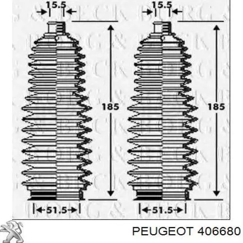 Пыльник тяги Peugeot/Citroen 406680 цена, от 5.76 USD