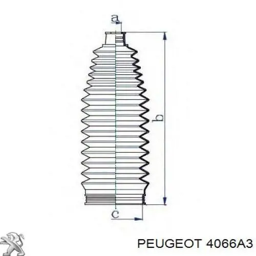Пыльник тяги Peugeot/Citroen 4066A3 цена, от 8.62 USD