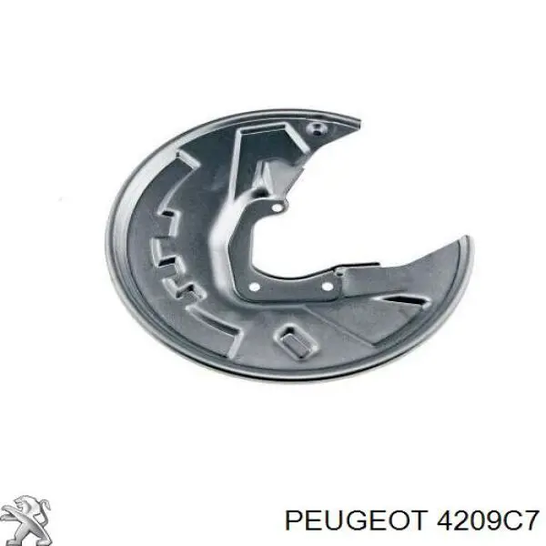 Купить 4209C7 Peugeot/Citroen Защита тормозного диска заднего, левая