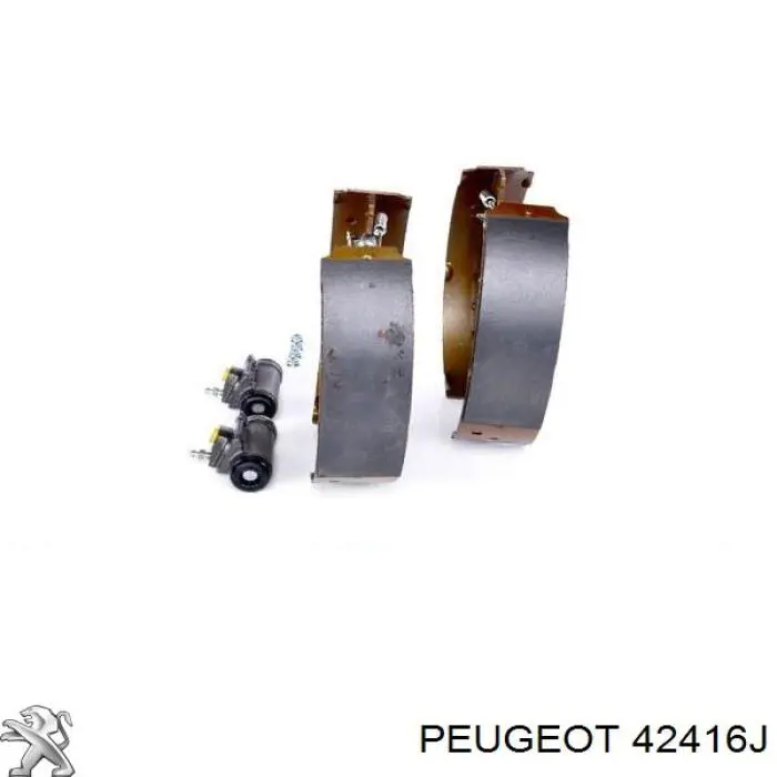 Колодки тормозные задние барабанные, в сборе с цилиндрами, комплект Peugeot/Citroen 42416J цена, от 111.73 USD