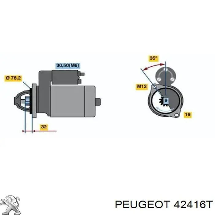 Задние барабанные колодки 000042413H Peugeot/Citroen