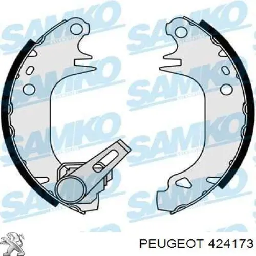 Купить 424173 Peugeot/Citroen Задние барабанные тормозные колодки