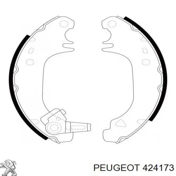 Тормоза рабочие задние ножные и тормозные барабаны Peugeot/Citroen 424173 цена, от 14.94 USD