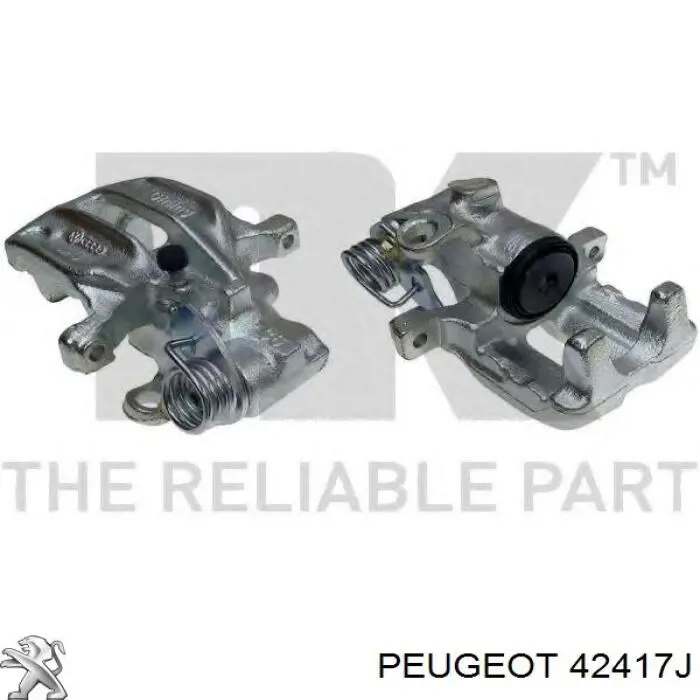 Задние барабанные колодки 42417J Peugeot/Citroen
