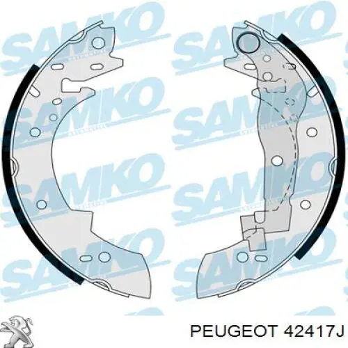Барабанные колодки Peugeot/Citroen 42417J