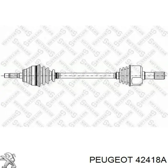 Задние барабанные колодки 000042418A Peugeot/Citroen