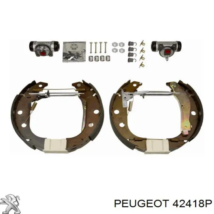 000042416G Peugeot/Citroen sapatas do freio traseiras de tambor